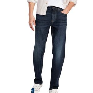 Old Navy Built-in Flex Loose Men's Dark Blue Jeans Size 48x32